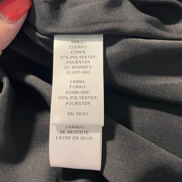 Maggy London One-Shoulder Midi Dress Sz 4 – Striped Colorful Cocktail Dress NWOT - Picture 9 of 10